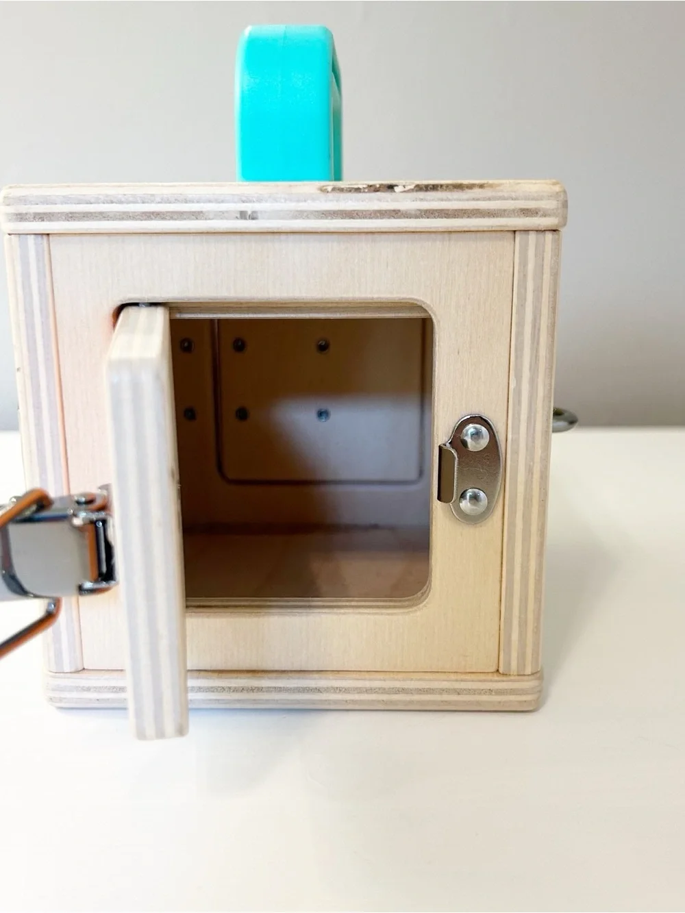 Love very Lockbox Wooden Toy - Portable Problem-Solving Activity